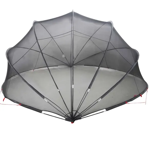 Dom Piscină Manual Negru 430x430x210 cm | Livrare Gratuită