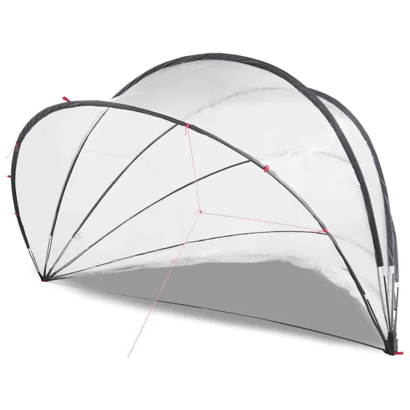 Dom Piscină Transparent PVC 500x500x236 cm - Livrare Gratuită