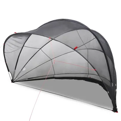 Dom Piscină Manual Negru 500x500x236cm | Livrare Gratuită