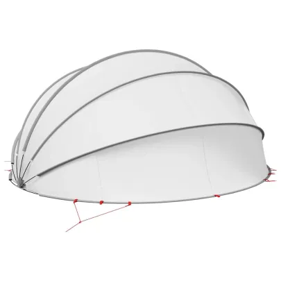 Dom Piscină Manual Gri-Portocaliu 546x516x250 cm