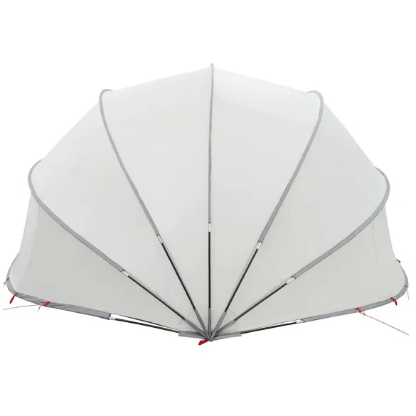 Dom Piscină Manual Gri-Portocaliu 546x516x250 cm