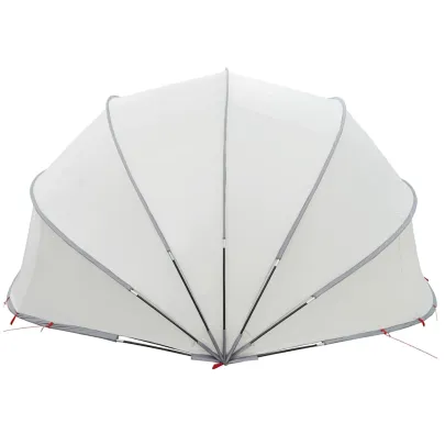 Dom Piscină Manual Gri-Portocaliu 546x516x250 cm