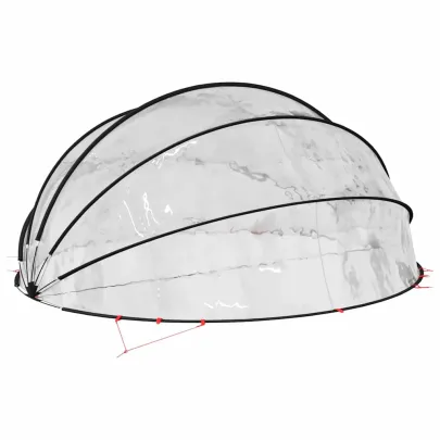 Dom Pliabil Piscină Transparent PVC | Livrare Gratuită
