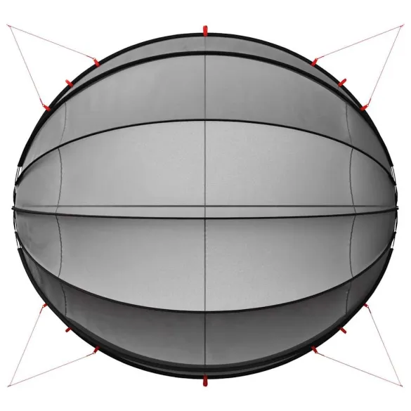 Dom Piscină Manual Negru | Protectie UV si Apa