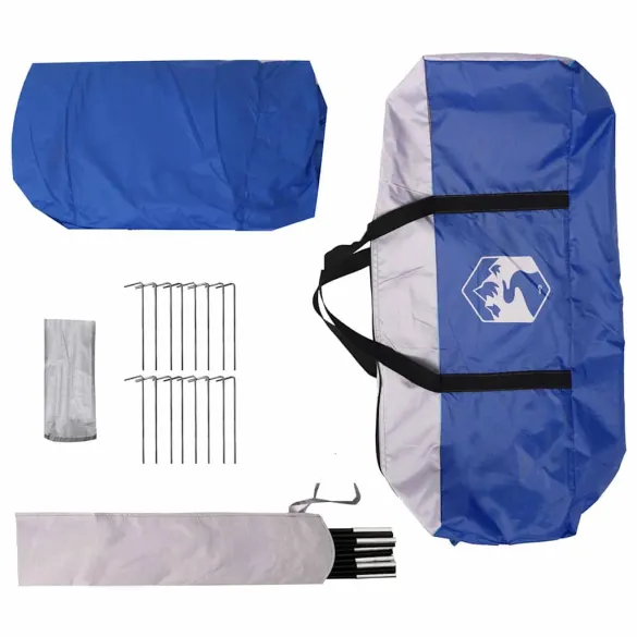 Cort Piscină Albastru 538x440x204 cm | Livrare Gratuită