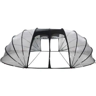 Cort Piscină Transparent PVC | 538x440x204 cm | Livrare Gratuită