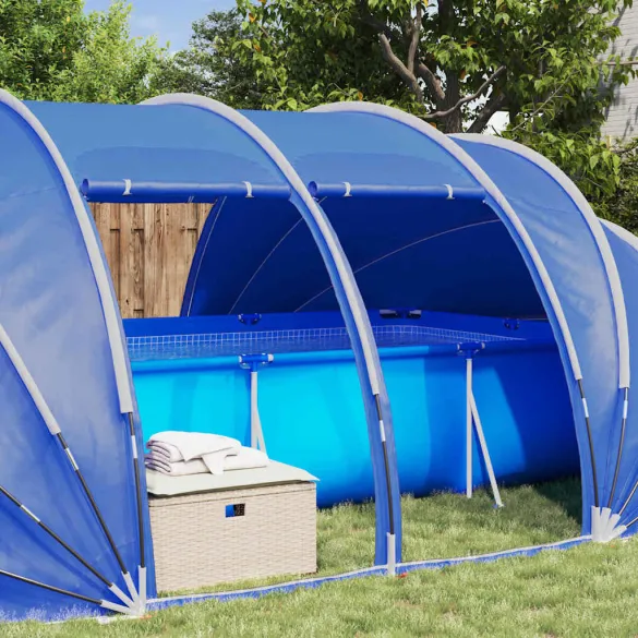 Cort pentru Piscină Albastru 640x432 cm | Livrare Gratuită