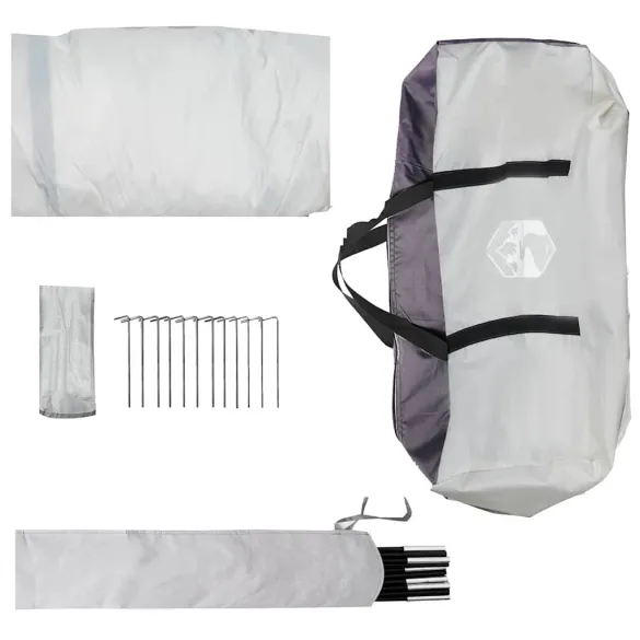 Cort Piscină Gri 640x432x205 cm - Livrare Gratuită