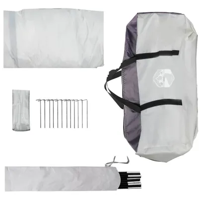 Cort Piscină Gri 640x432x205 cm - Livrare Gratuită