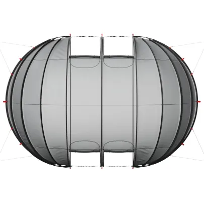 Cort Piscină Transparent 640x432x205 cm | Livrare Gratuită