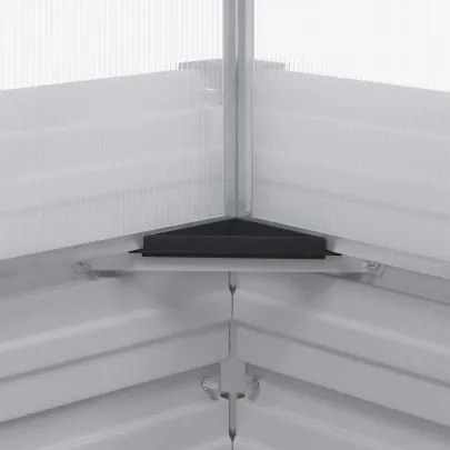 Sera Grădină Maro Deschis 100x100x77 cm - Oțel Galvanizat