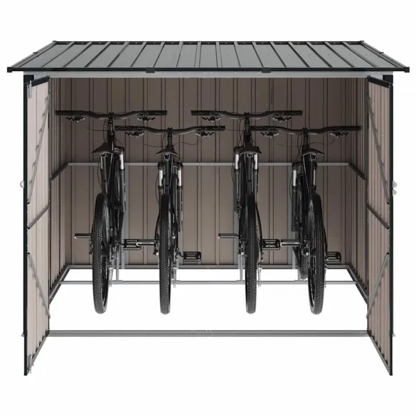 Shed Biciclete Metalic Antracit 215x206x157 cm