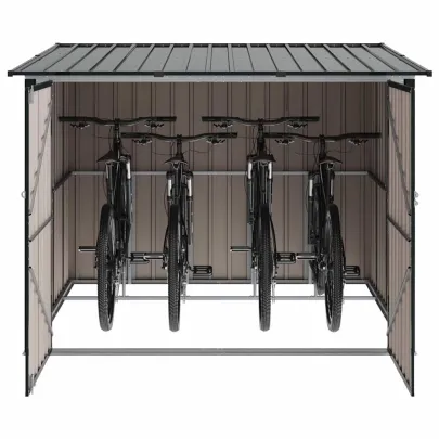 Shed Biciclete Metalic Antracit 215x206x157 cm