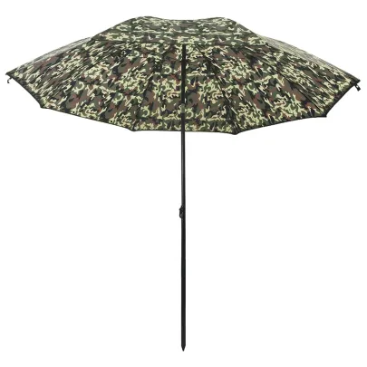 Umbrelă Pescuit Camuflaj 300x240 cm Poliester Oxford