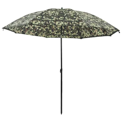 Umbrelă Pescuit Camuflaj 220x193 cm Poliester Oxford
