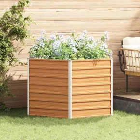 Pat Grădină Ridicat Hexagonal Oțel Galvanizat