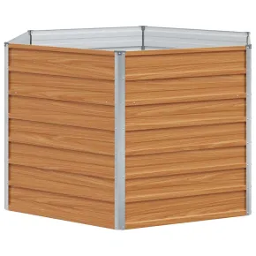 Pat Grădină Ridicat Hexagonal Oțel Galvanizat 2