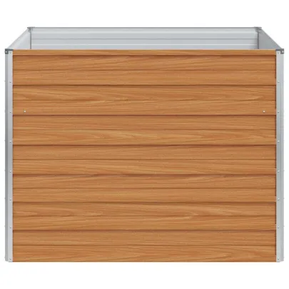 Strat Înălțat Grădină Metal Maro 100x100 cm