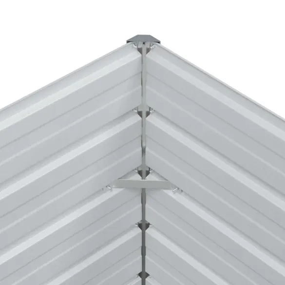 Strat Înălțat Grădină Metal Maro 100x100 cm