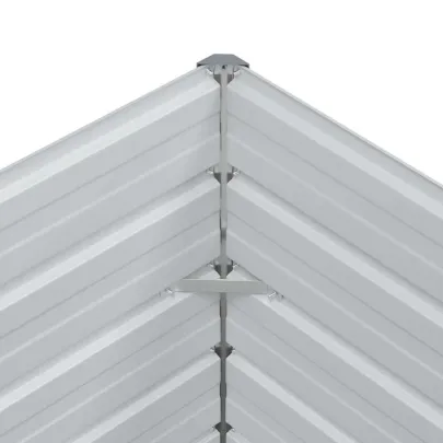 Strat Înălțat Grădină Metal Maro 100x100 cm