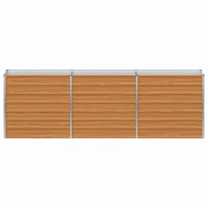 Strat Înălțat Grădină Maro 240x40x77cm - Livrare Gratuită