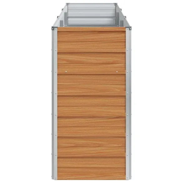 Strat Înălțat Grădină Maro 240x40x77cm - Livrare Gratuită