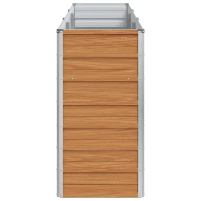 Strat Înălțat Grădină Maro 240x40x77cm - Livrare Gratuită