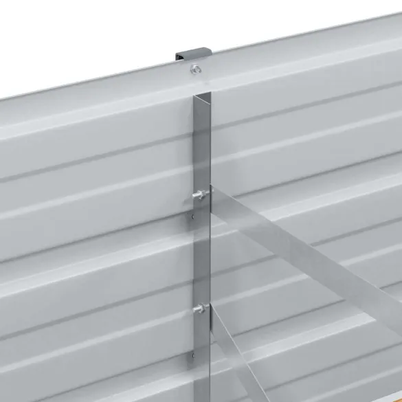 Strat Înălțat Grădină Maro 320x40x45cm - Oțel Galvanizat