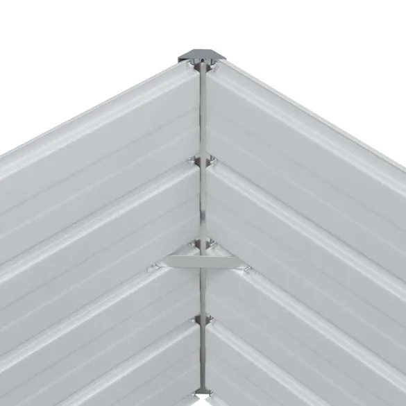 Strat Înălțat Grădină Maro 320x40x45cm - Oțel Galvanizat