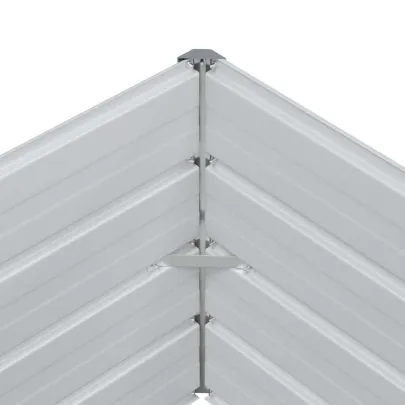 Strat Înălțat Grădină Maro 320x40x45cm - Oțel Galvanizat