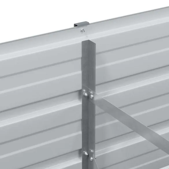 Strat Înălțat Grădină Maro 320x40x77cm - Oțel Galvanizat