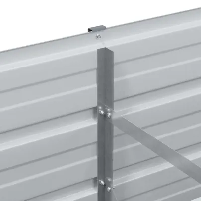 Strat Înălțat Grădină Maro 320x40x77cm - Oțel Galvanizat