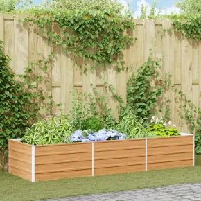 Strat Înălțat Grădină Oțel Galvanizat 240x80x45 cm