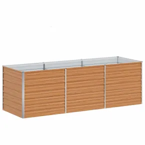 Strat Înălțat Grădină Oțel Galvanizat 240x80x77 cm 2