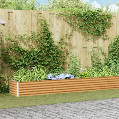 Strat Înălțat Grădină Oțel Galvanizat 970x50x36 cm