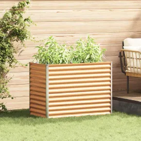 Strat Înălțat Grădină Oțel Galvanizat 98x50x68 cm