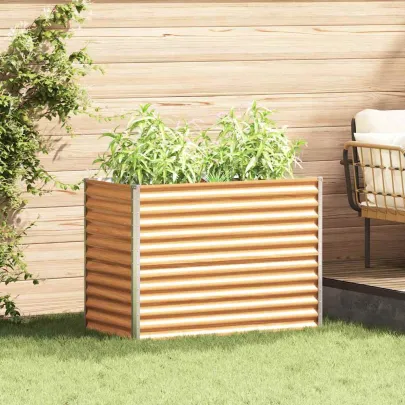 Strat Înălțat Grădină Oțel Galvanizat 98x50x68 cm