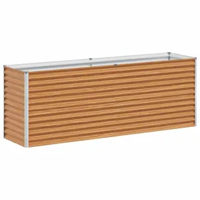 Strat Înălțat Grădină Oțel Galvanizat 195x50x68 cm 2