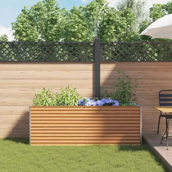 Strat Înălțat Grădină Oțel Galvanizat 195x50x68 cm