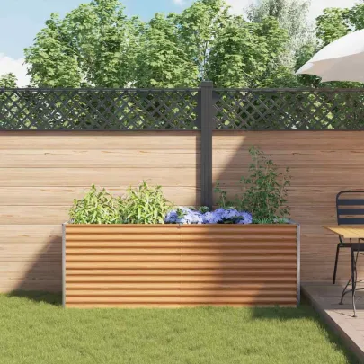 Strat Înălțat Grădină Oțel Galvanizat 195x50x68 cm