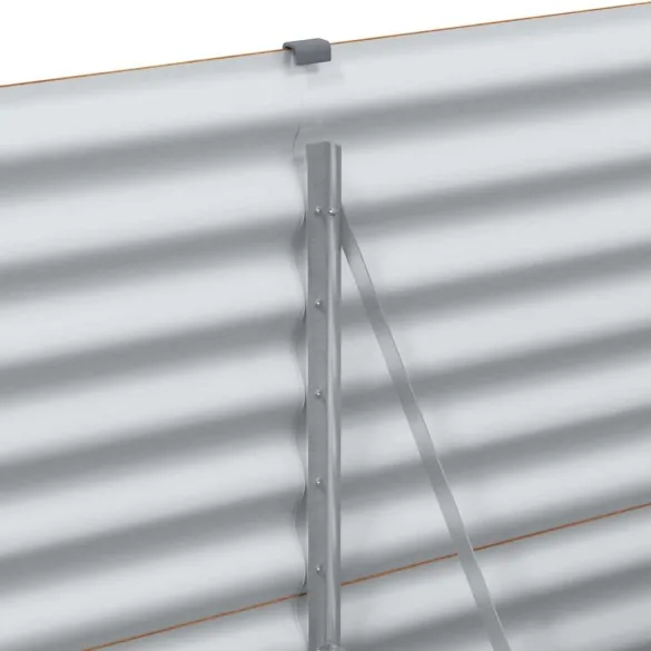 Strat Înălțat Grădină 390cm Oțel Galvanizat | Livrare Gratuită