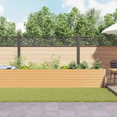 Strat Înălțat Grădină Oțel Galvanizat 485x50x68cm