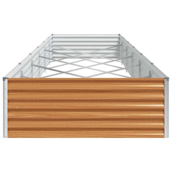Strat Înălțat Grădină Oțel Galvanizat 582x100x36 cm