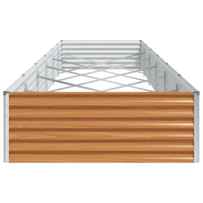 Strat Înălțat Grădină Oțel Galvanizat 582x100x36 cm