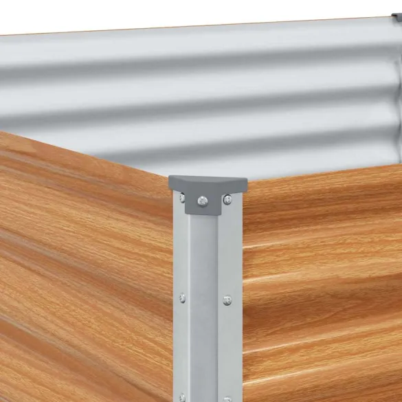 Strat Înălțat Grădină Oțel Galvanizat 582x100x36 cm