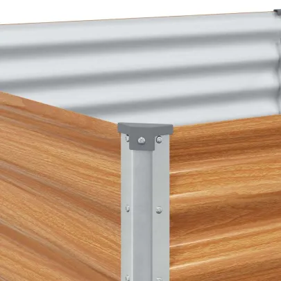 Strat Înălțat Grădină Oțel Galvanizat 582x100x36 cm