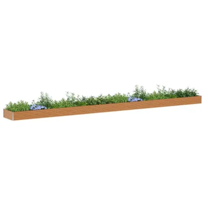 Strat Înălțat Grădină Oțel Galvanizat 970x100x36 cm