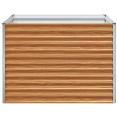 Strat Înălțat Grădină Oțel Galvanizat 98x100x68 cm