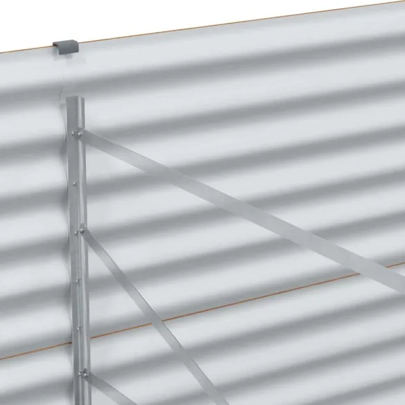 Strat Înălțat Grădină Oțel Galvanizat 390x100x68cm