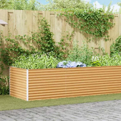 Strat Înălțat Grădină Oțel Galvanizat 485x100x68 cm